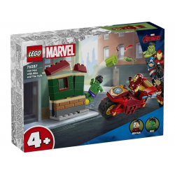 Klocki LEGO 76287 Iron Man z motocyklem i Hulk SUPER HEROES